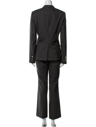 Dolce & Gabbana Virgin Wool Striped Pantsuit