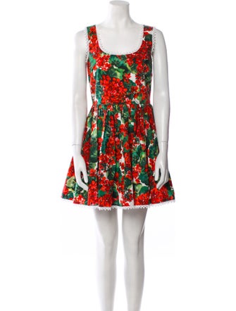 Dolce & Gabbana Floral Print Mini Dress