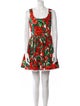 Dolce & Gabbana Floral Print Mini Dress