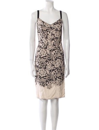 Dolce & Gabbana Lace Pattern Knee-Length Dress