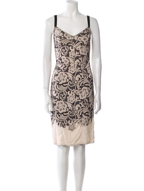 Dolce & Gabbana Lace Pattern Knee-Length Dress