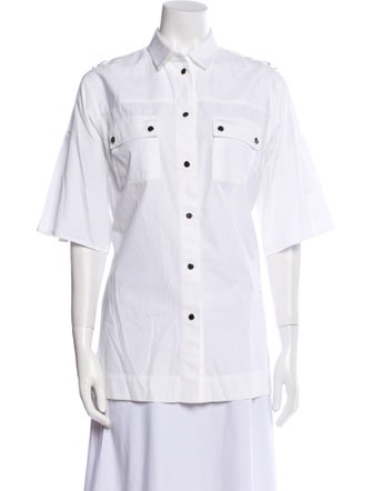 Dolce & Gabbana Short Sleeve Button-Up Top