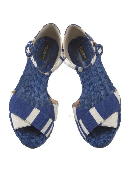 Dolce & Gabbana Canvas Printed Sandals