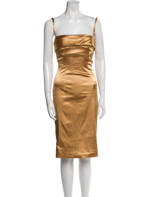 Dolce & Gabbana Square Neckline Midi Length Dress