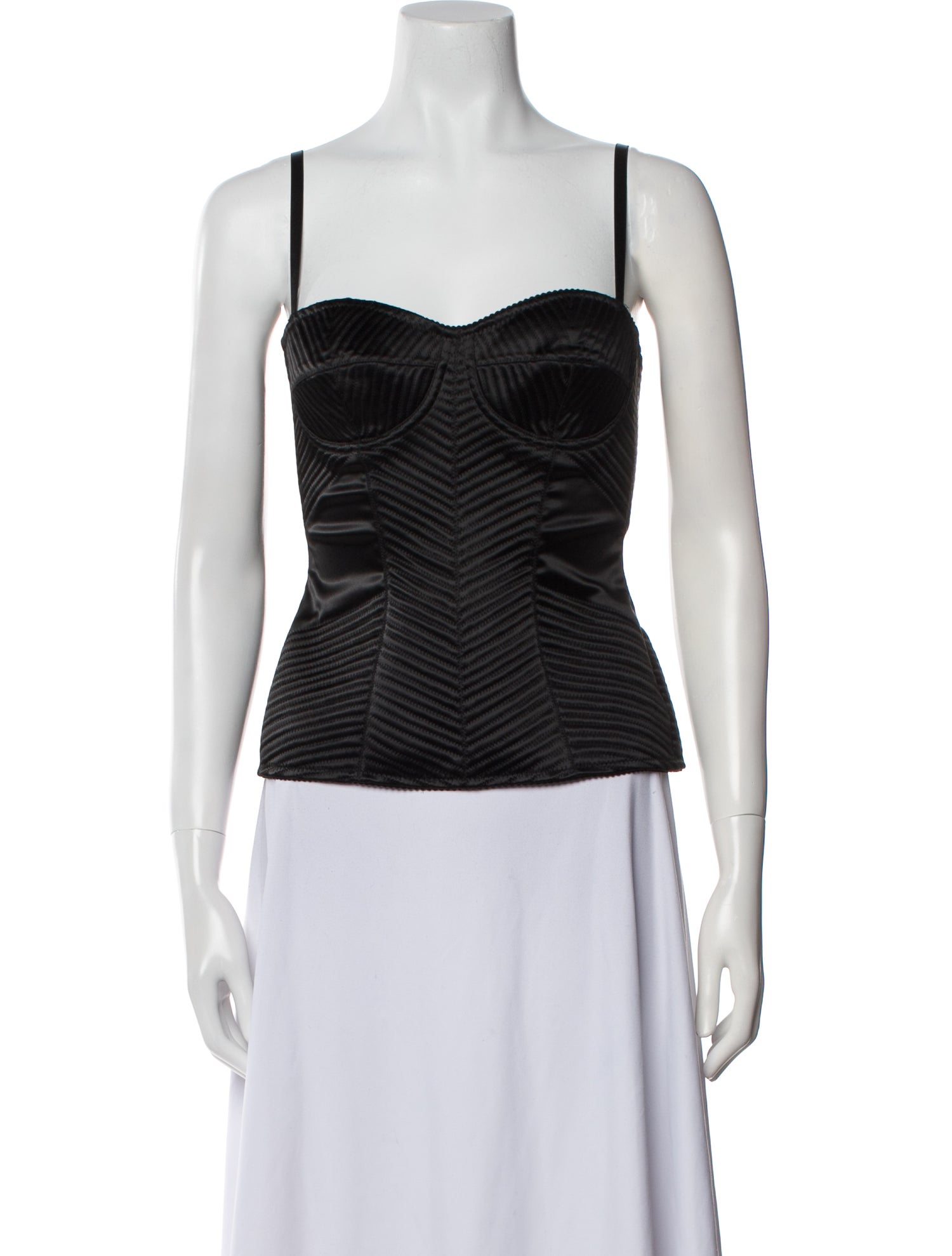 Dolce & Gabbana Square Neckline Sleeveless Crop Top w/ Tags