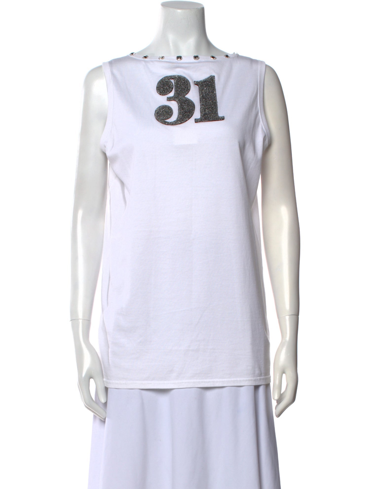 Dolce & Gabbana Graphic Print Bateau Neckline Top