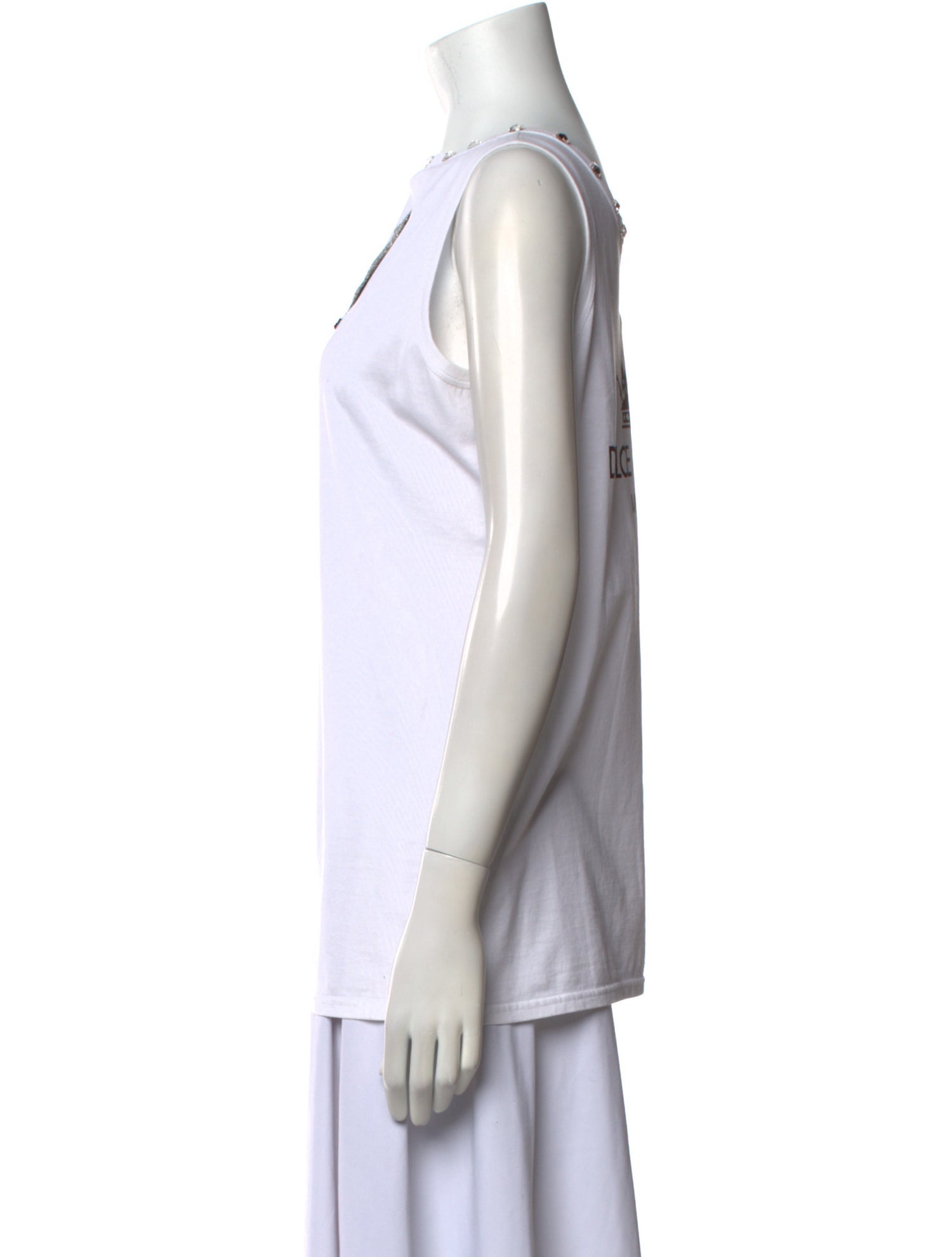 Dolce & Gabbana Graphic Print Bateau Neckline Top