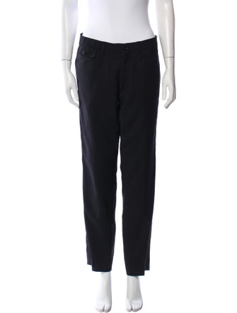 Dolce & Gabbana Virgin Wool Straight Leg Pants