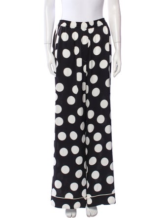 Dolce & Gabbana Silk Wide Leg Pants