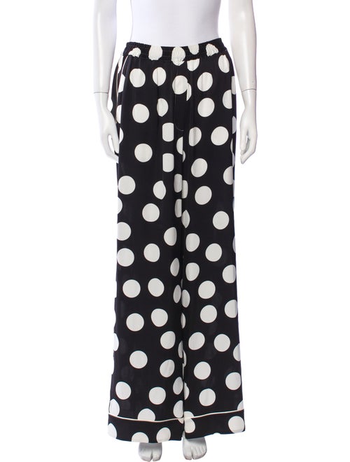 Dolce & Gabbana Silk Wide Leg Pants