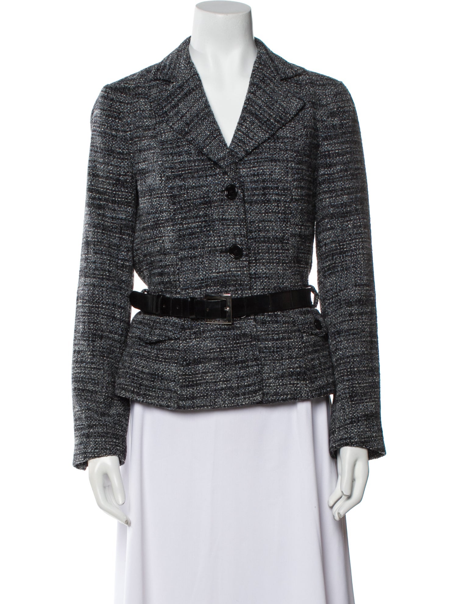 Dolce & Gabbana Tweed Pattern Blazer