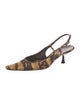 Dolce & Gabbana Printed Slingback Pumps