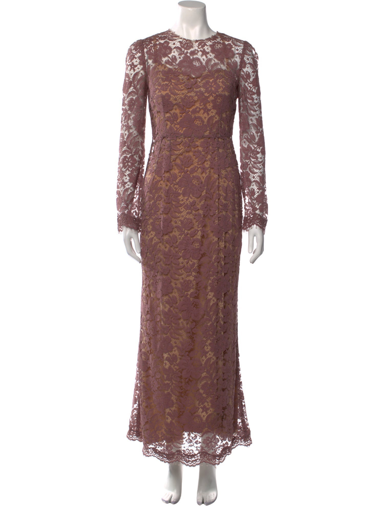 Dolce & Gabbana Lace Pattern Long Dress w/ Tags
