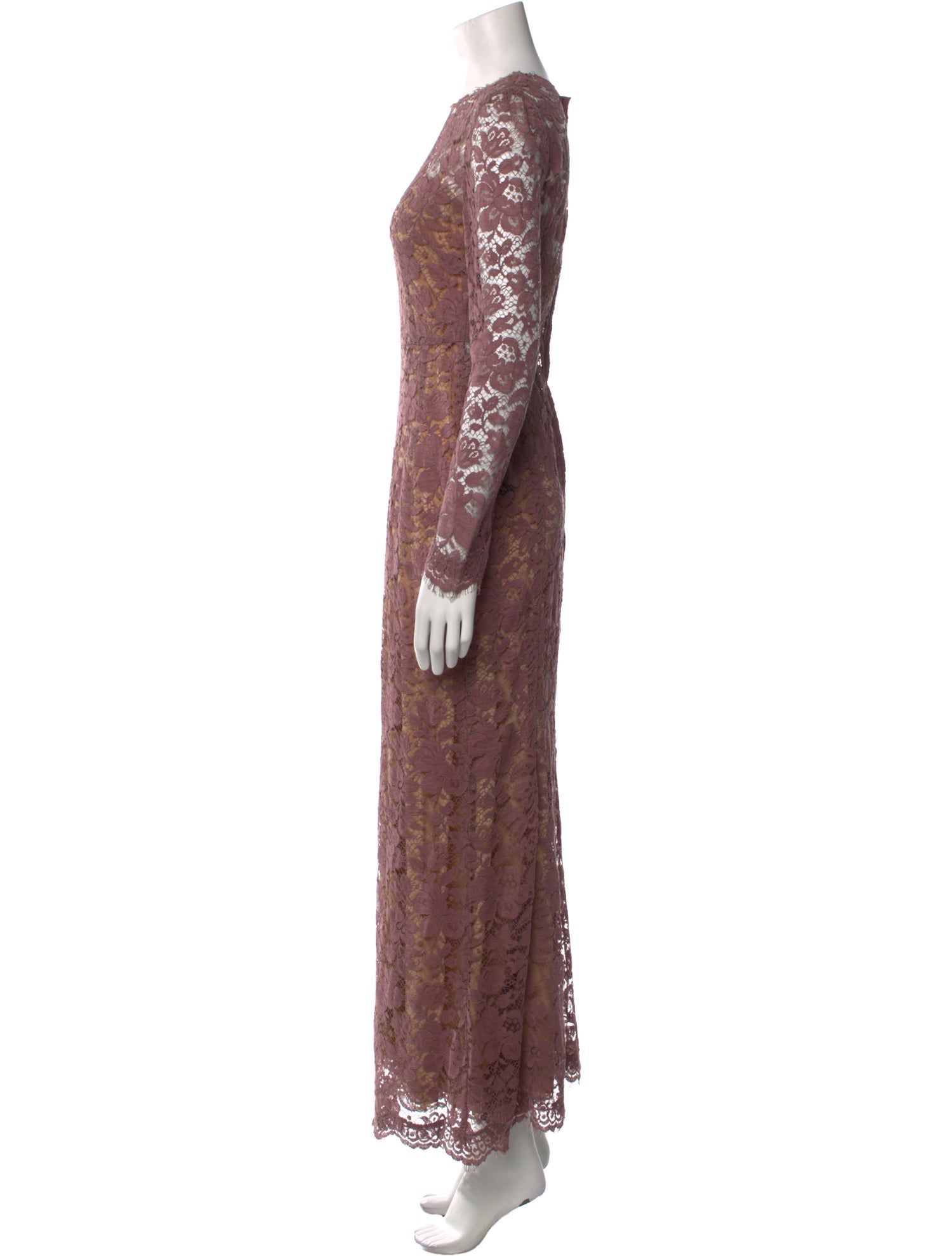 Dolce & Gabbana Lace Pattern Long Dress w/ Tags