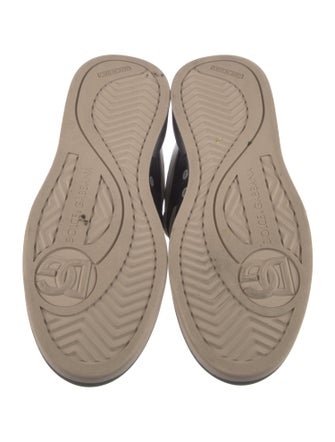 Dolce & Gabbana Leather Colorblock Pattern Sneakers