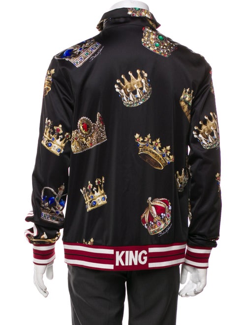 Dolce & Gabbana Signature Logo Striped Windbreaker