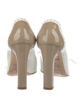 Dolce & Gabbana Patent Leather Bow Accents Pumps