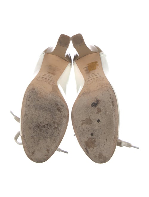 Dolce & Gabbana Patent Leather Bow Accents Pumps