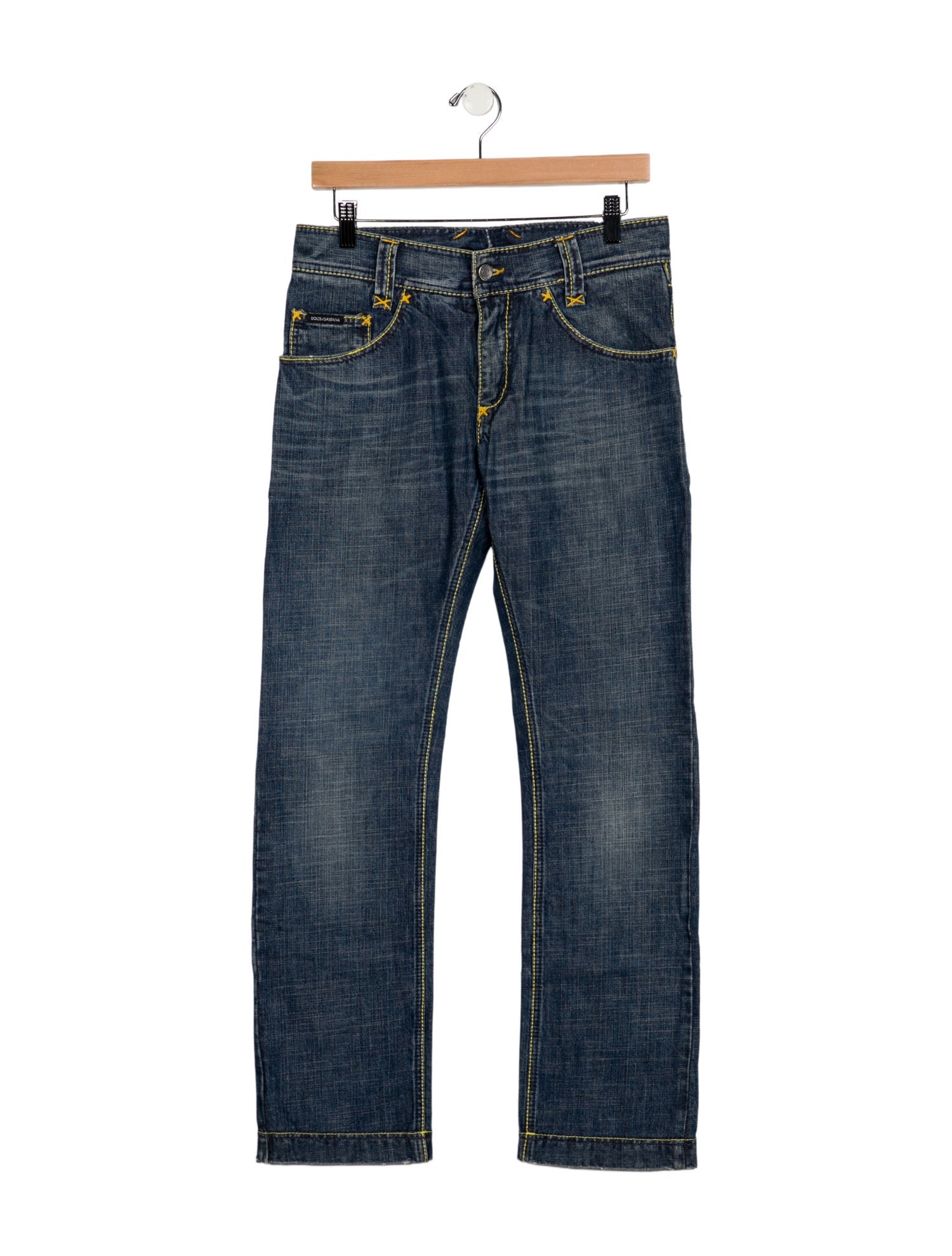 Dolce & Gabbana Mid-Rise Straight Leg Jeans