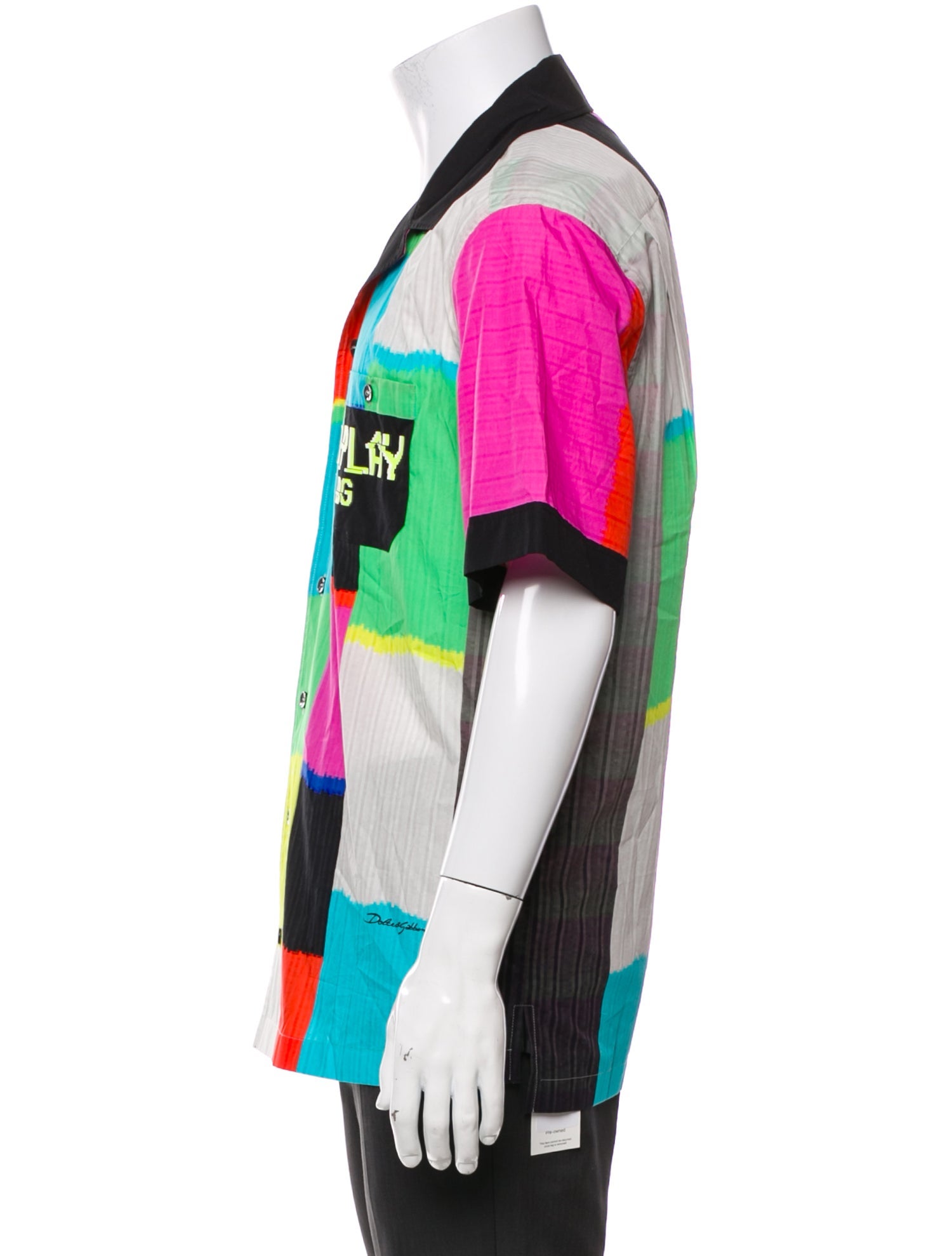 Dolce & Gabbana Technicolor Graphic Print Shirt