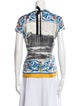 Dolce & Gabbana Silk Printed T-Shirt