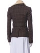 Dolce & Gabbana Wool Plaid Print Blazer