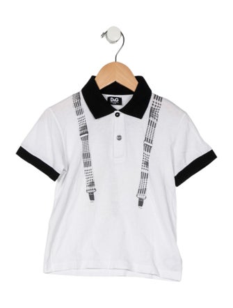 D&G Toddler Kids' Collared Graphic Print Shirt