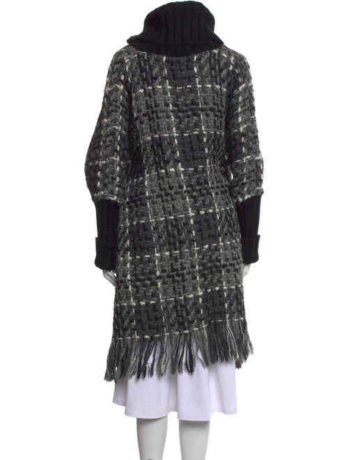 Dolce & Gabbana Plaid Print Turtleneck Sweater