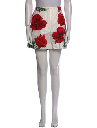 Dolce & Gabbana Floral Print Mini Shorts
