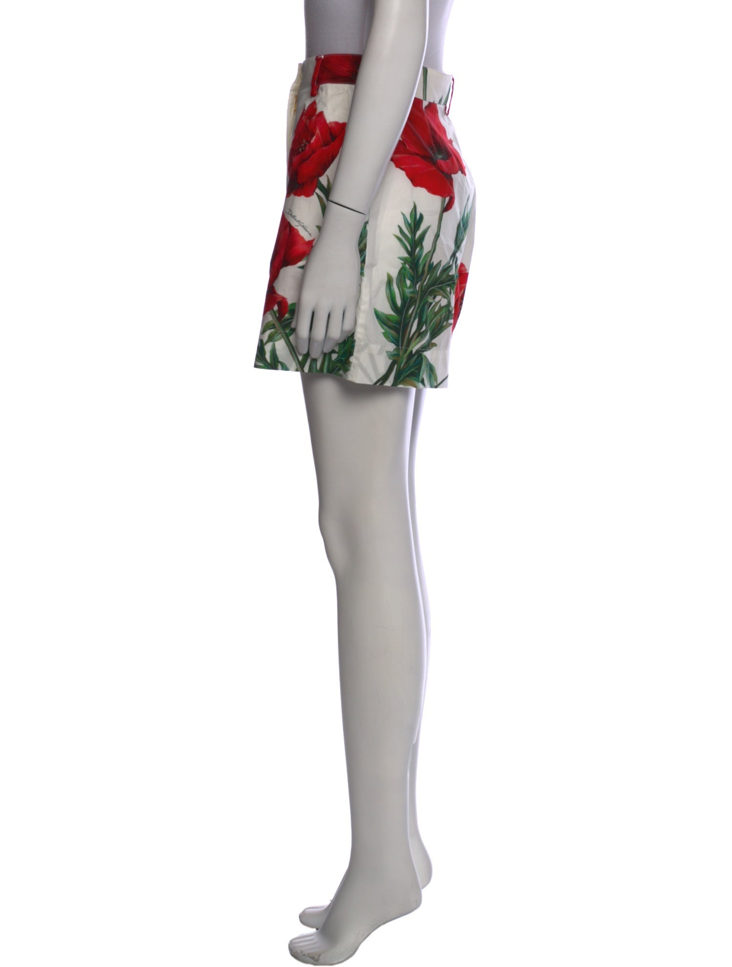 Dolce & Gabbana Floral Print Mini Shorts
