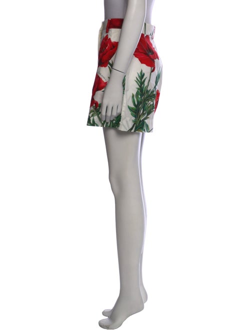 Dolce & Gabbana Floral Print Mini Shorts