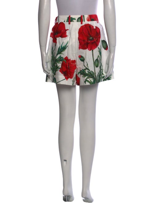 Dolce & Gabbana Floral Print Mini Shorts