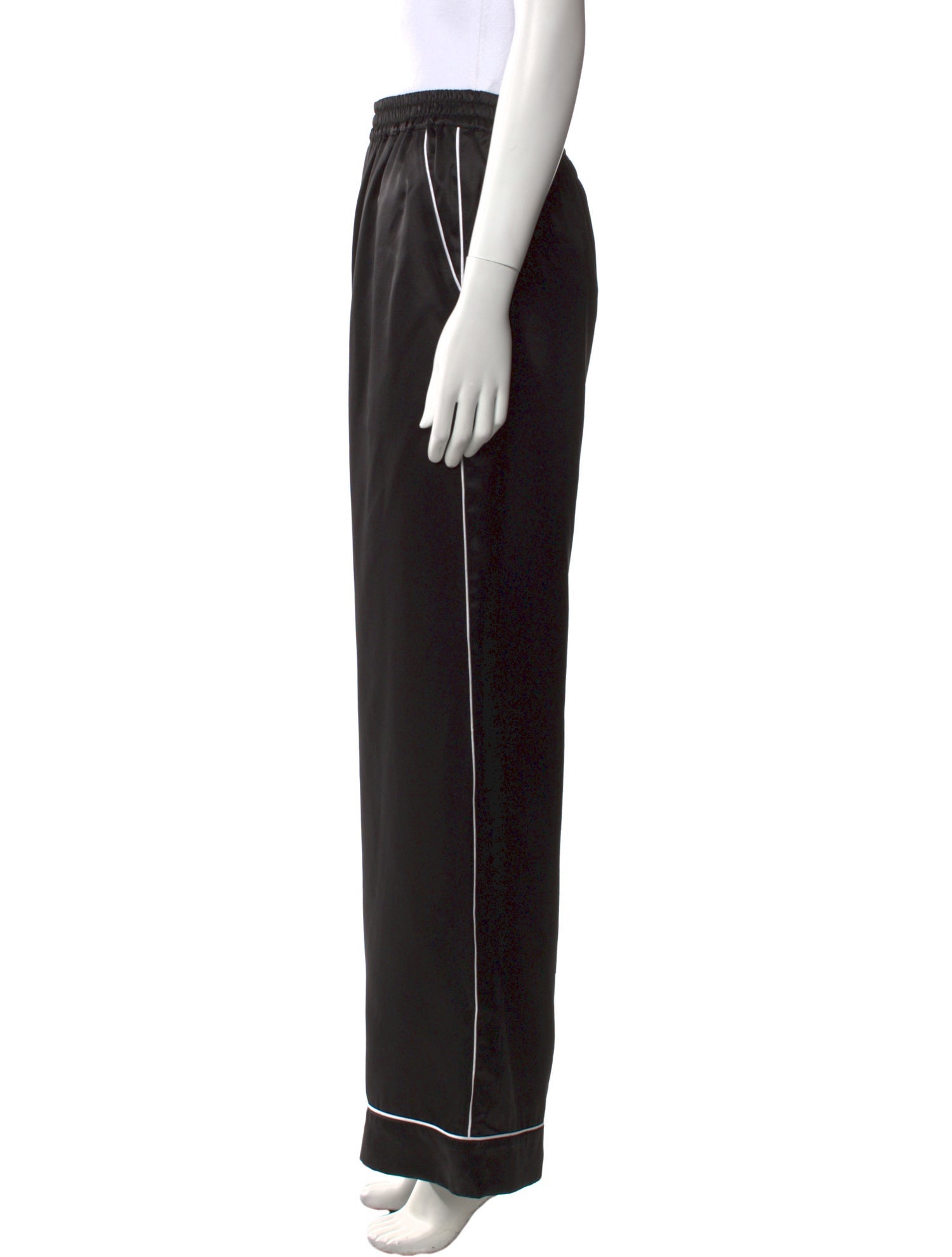 Dolce & Gabbana Silk Wide Leg Pants