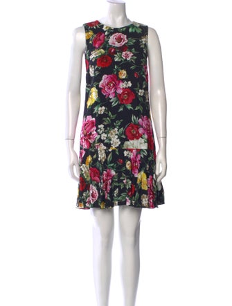 Dolce & Gabbana Floral Print Mini Dress