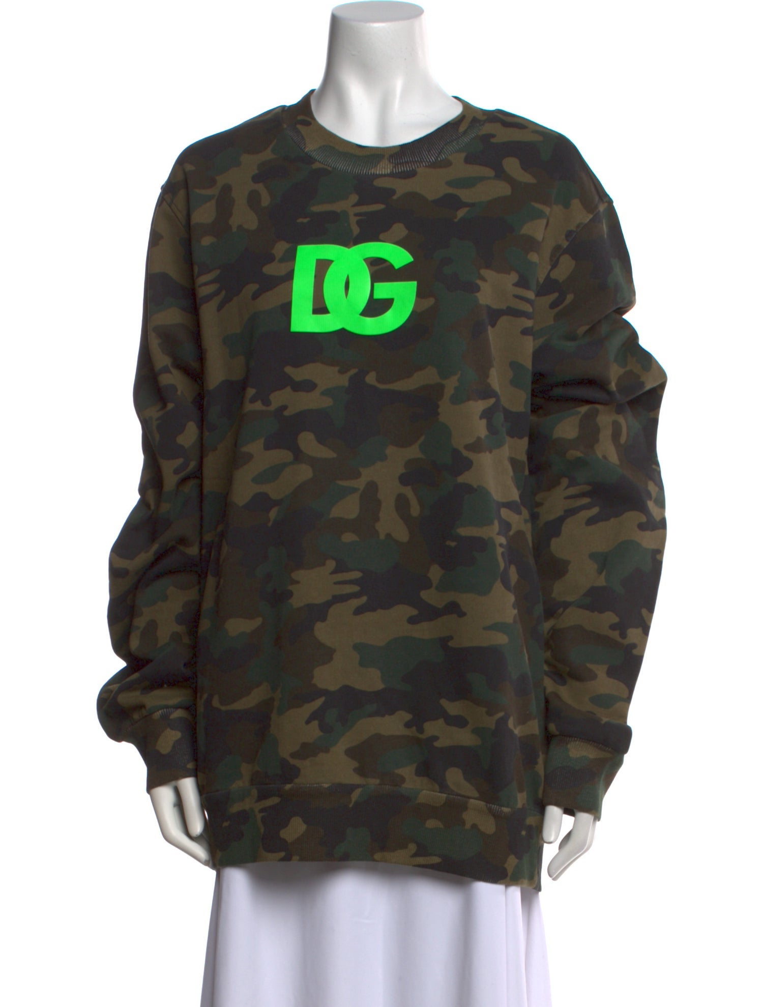 Dolce & Gabbana Printed Scoop Neck Sweater w/ Tags