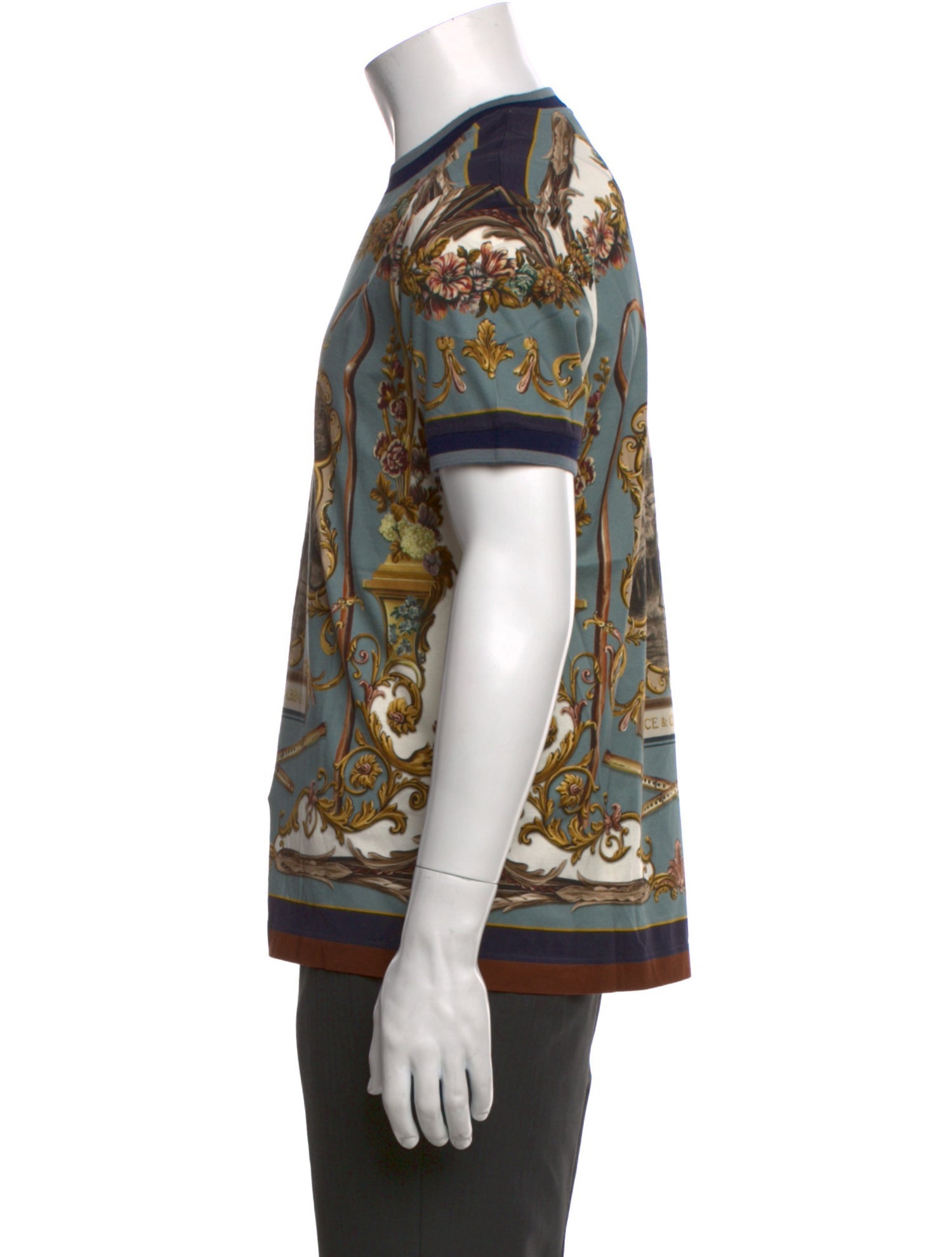 Dolce & Gabbana Printed Crew Neck T-Shirt