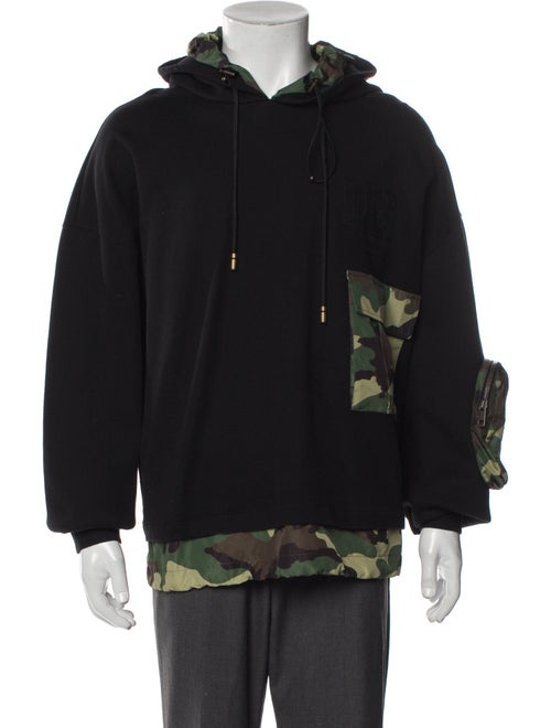 Dolce & Gabbana Camouflage Print Crew Neck Hoodie