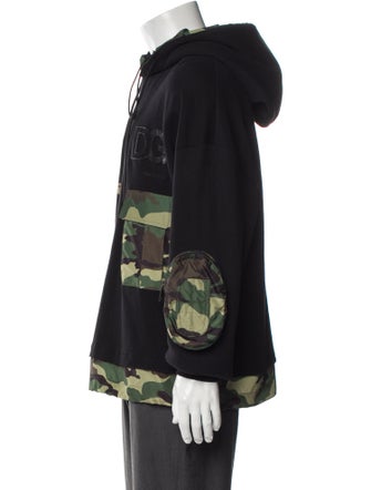 Dolce & Gabbana Camouflage Print Crew Neck Hoodie