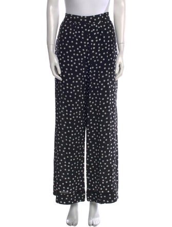 Dolce & Gabbana Silk Wide Leg Pants