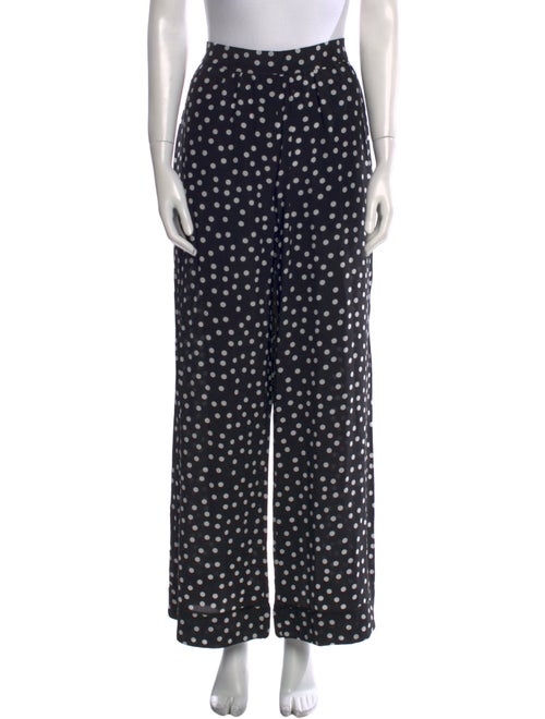 Dolce & Gabbana Silk Wide Leg Pants