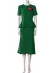 Dolce & Gabbana Crew Neck Midi Length Dress