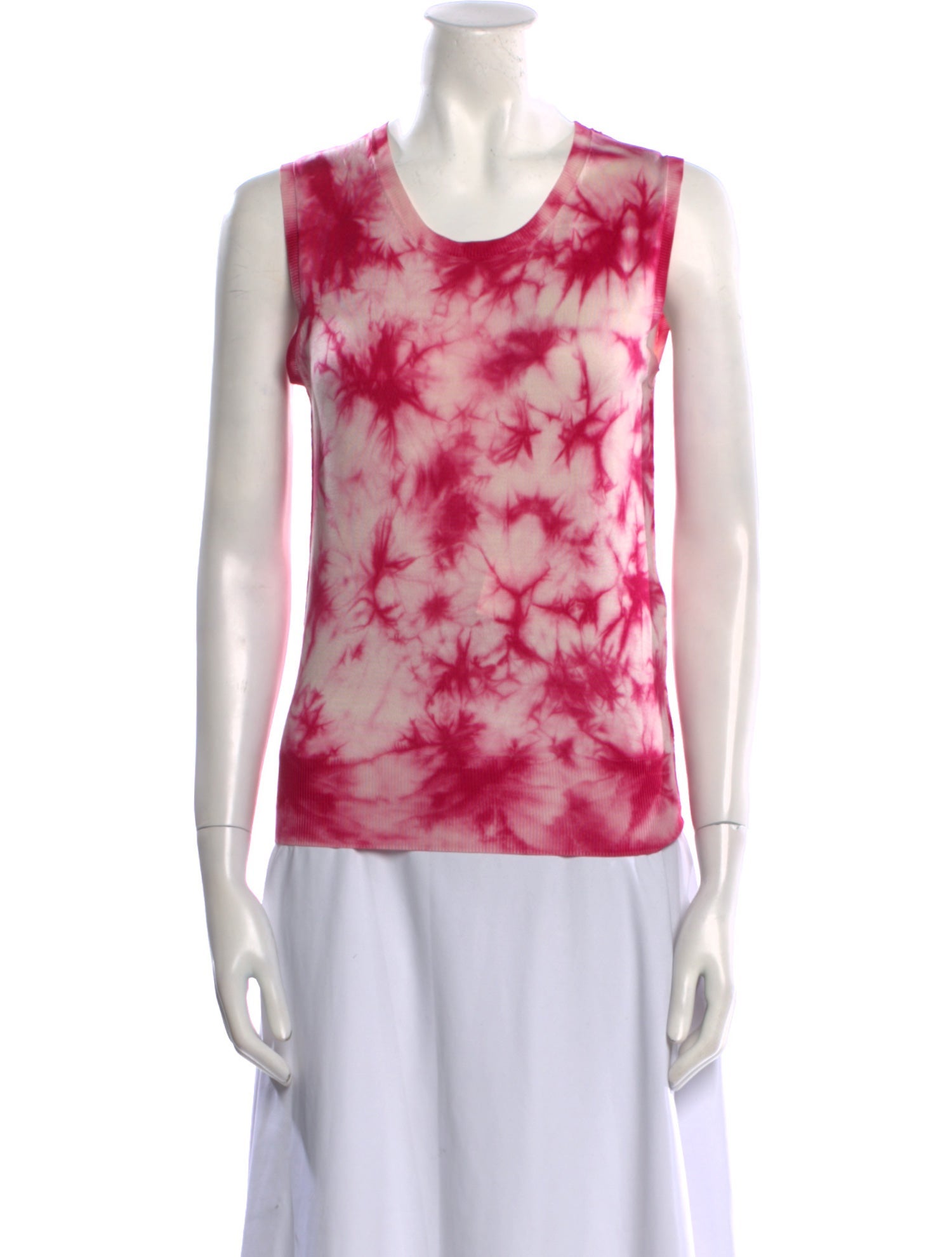 Dolce & Gabbana Silk Tie-Dye Print Top