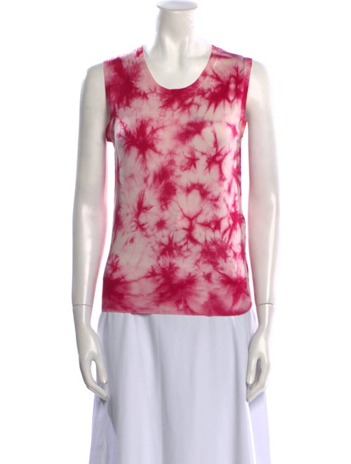 Dolce & Gabbana Silk Tie-Dye Print Top