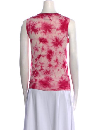 Dolce & Gabbana Silk Tie-Dye Print Top