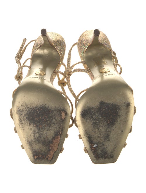 Dolce & Gabbana Glitter Glitter Accents Slingback Sandals