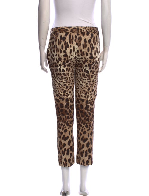 Dolce & Gabbana Animal Print Straight Leg Pants