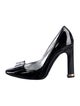 Dolce & Gabbana Patent Leather Bow Accents Pumps
