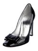 Dolce & Gabbana Patent Leather Bow Accents Pumps