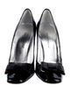 Dolce & Gabbana Patent Leather Bow Accents Pumps