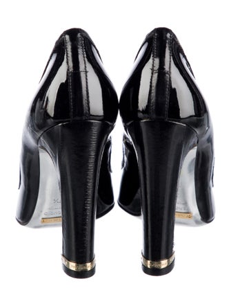 Dolce & Gabbana Patent Leather Bow Accents Pumps